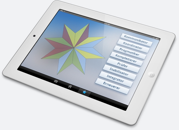 iPad mit Stern für Assessment Kommunikator bis Erneuerer
